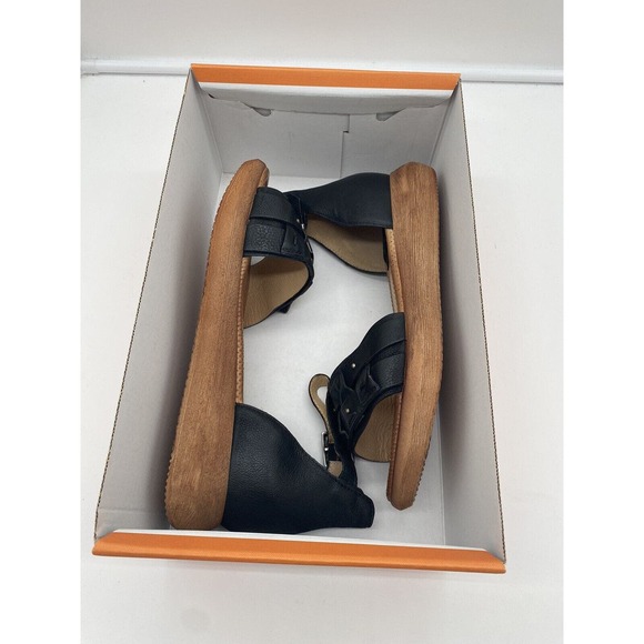 New Miz Mooz Indra Leather Studded Ankle Strap Sandals Black Sz EU 42 US 10.5-11 - Picture 7 of 7